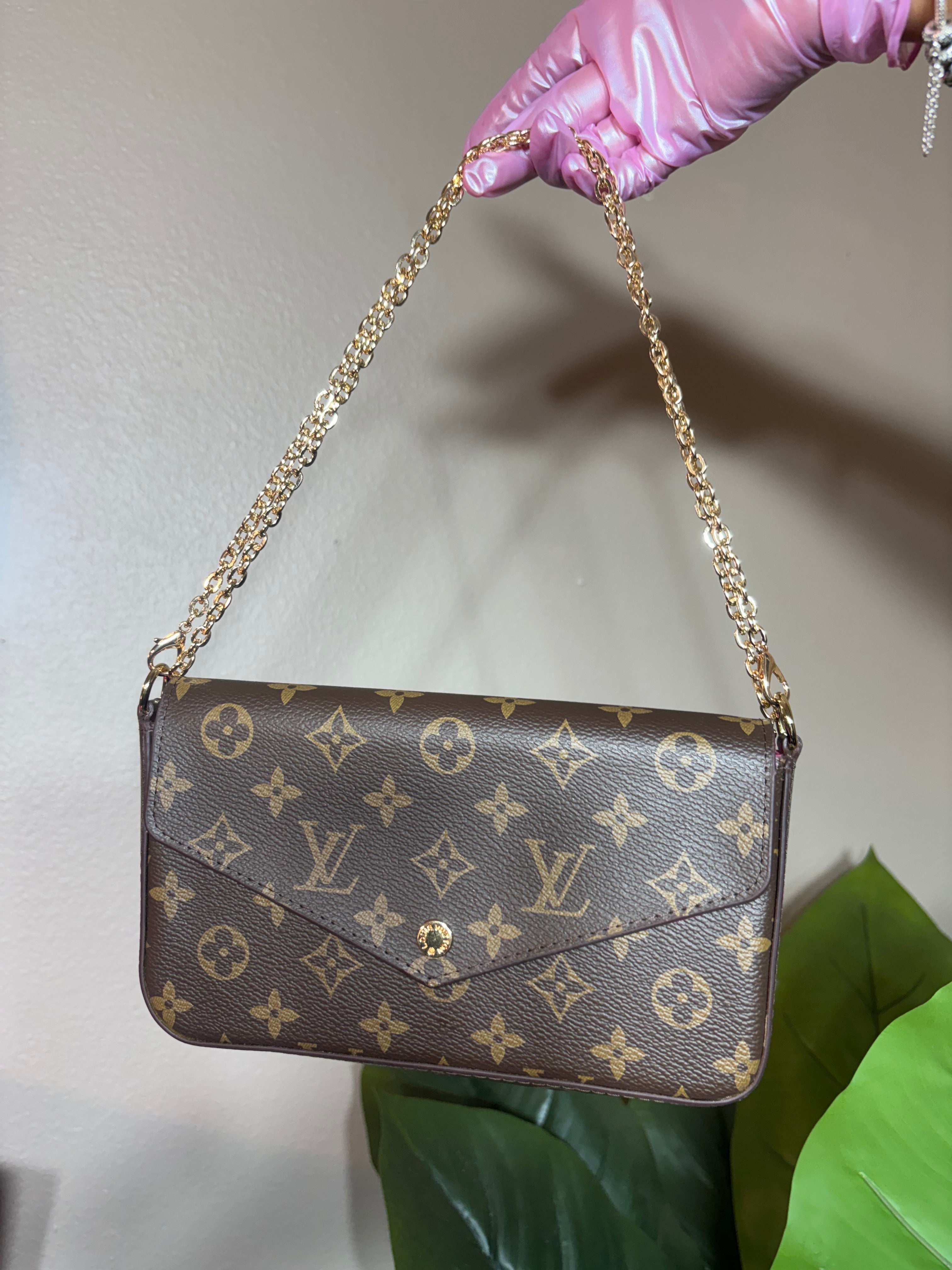 LV chained mini bag