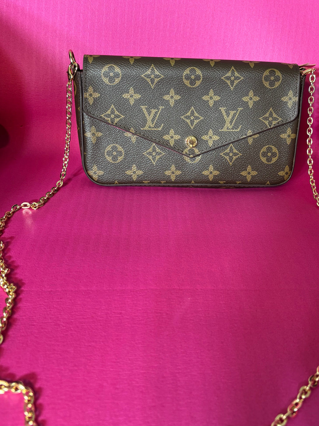 LV chained mini bag