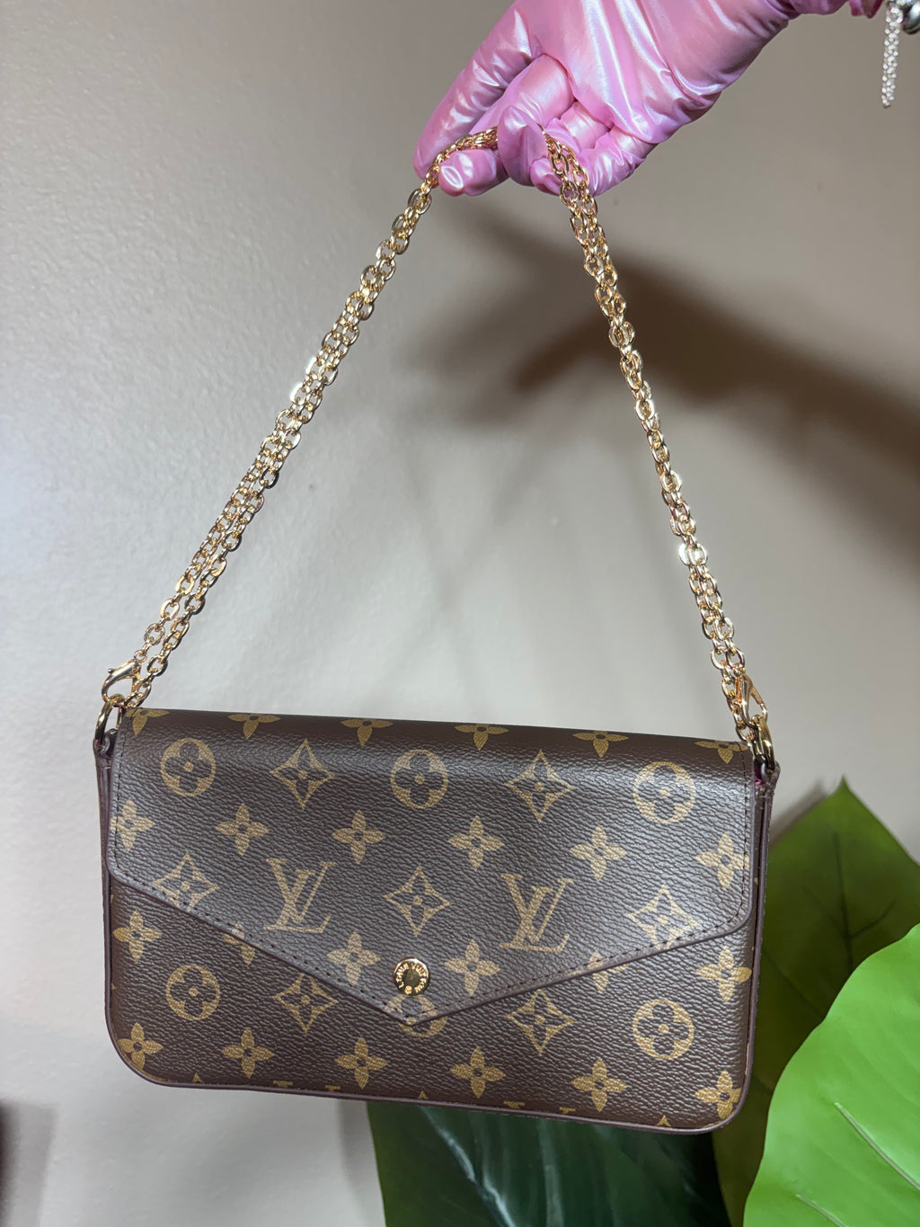 LV chained mini bag
