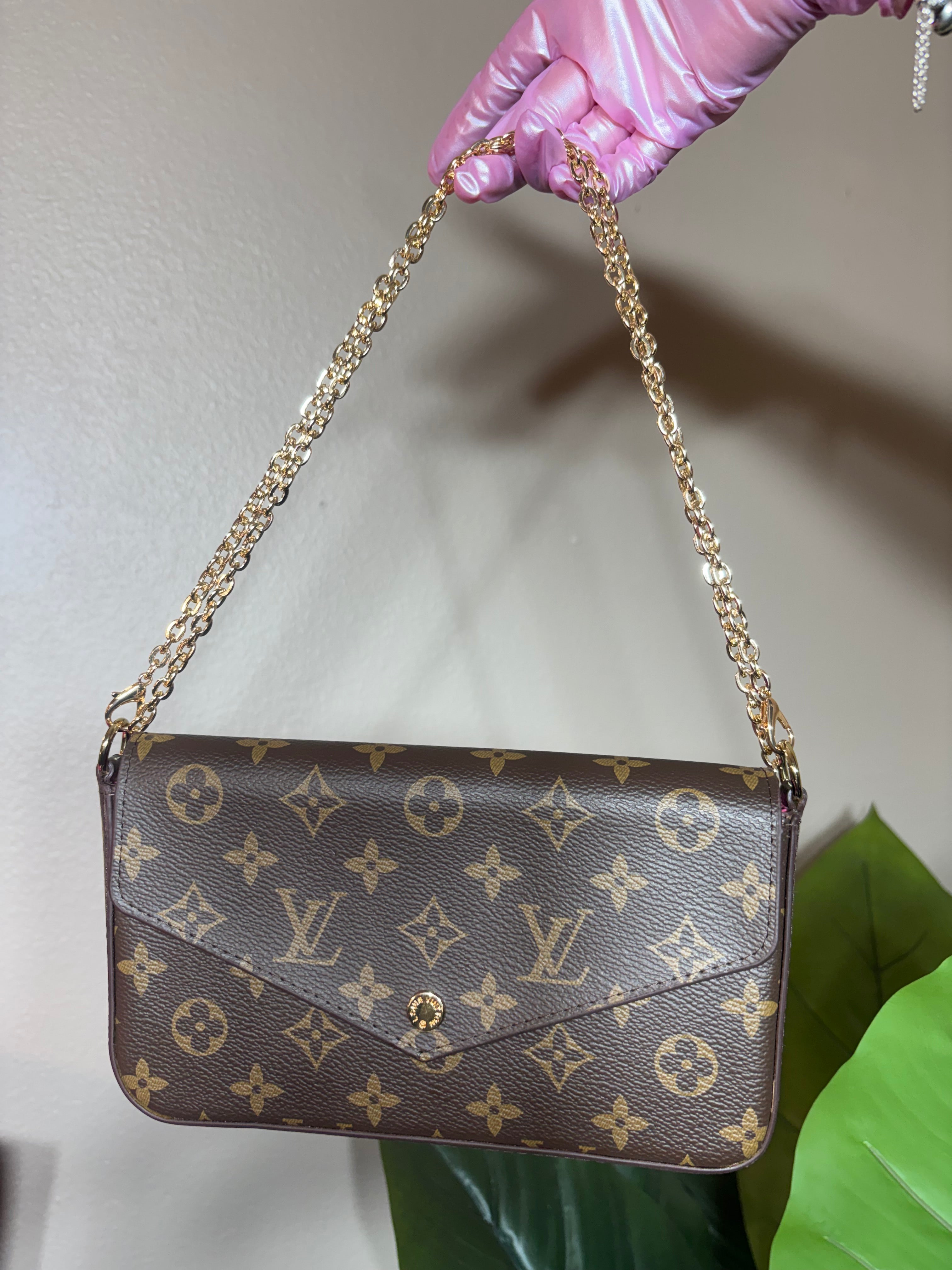 LV chained mini bag